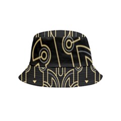 Art-deco-geometric-abstract-pattern-vector Bucket Hat (kids) by Pakemis