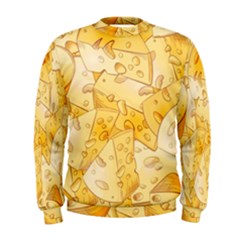 Cheese-slices-seamless-pattern-cartoon-style Men s Sweatshirt by Pakemis