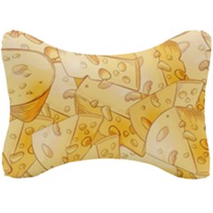 Cheese-slices-seamless-pattern-cartoon-style Seat Head Rest Cushion by Pakemis