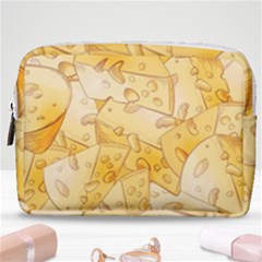 Cheese-slices-seamless-pattern-cartoon-style Make Up Pouch (medium) by Pakemis