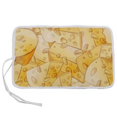 Cheese-slices-seamless-pattern-cartoon-style Pen Storage Case (l) by Pakemis