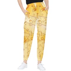 Cheese-slices-seamless-pattern-cartoon-style Tapered Pants by Pakemis