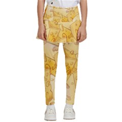 Cheese-slices-seamless-pattern-cartoon-style Kids  Skirted Pants by Pakemis