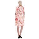 Beautiful-seamless-spring-pattern-with-roses-peony-orchid-succulents Long Sleeve Velvet Front Wrap Dress View2