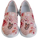 Beautiful-seamless-spring-pattern-with-roses-peony-orchid-succulents Kids Lightweight Slip Ons View1