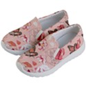 Beautiful-seamless-spring-pattern-with-roses-peony-orchid-succulents Kids Lightweight Slip Ons View2