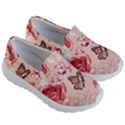 Beautiful-seamless-spring-pattern-with-roses-peony-orchid-succulents Kids Lightweight Slip Ons View3