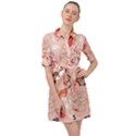 Beautiful-seamless-spring-pattern-with-roses-peony-orchid-succulents Belted Shirt Dress View1