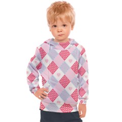 Cute-kawaii-patches-seamless-pattern Kids  Hooded Pullover by Pakemis