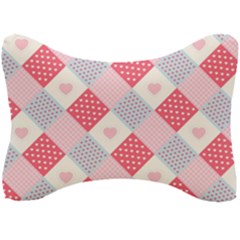 Cute-kawaii-patches-seamless-pattern Seat Head Rest Cushion by Pakemis