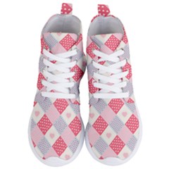 Cute-kawaii-patches-seamless-pattern Women s Lightweight High Top Sneakers by Pakemis