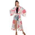 Cute-kawaii-patches-seamless-pattern Maxi Kimono View1