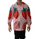 Strawberry-seamless-pattern Kids  Hooded Windbreaker View1