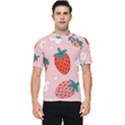 Strawberry-seamless-pattern Men s Short Sleeve Rash Guard View1