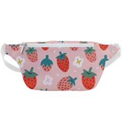 Strawberry-seamless-pattern Waist Bag  by Pakemis