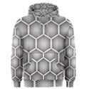 Halftone-tech-hexagons-seamless-pattern Men s Core Hoodie View1