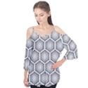 Halftone-tech-hexagons-seamless-pattern Flutter Tees View1