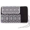 Halftone-tech-hexagons-seamless-pattern Pen Storage Case (S) View2