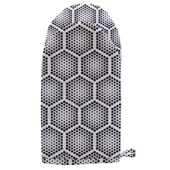 Halftone-tech-hexagons-seamless-pattern Microwave Oven Glove