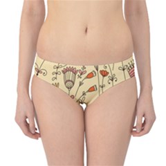 Seamless-pattern-with-different-flowers Hipster Bikini Bottoms by Pakemis