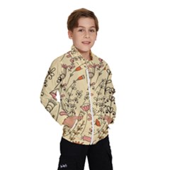 Seamless-pattern-with-different-flowers Kids  Windbreaker by Pakemis