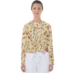 Seamless-pattern-with-different-flowers Women s Slouchy Sweat by Pakemis