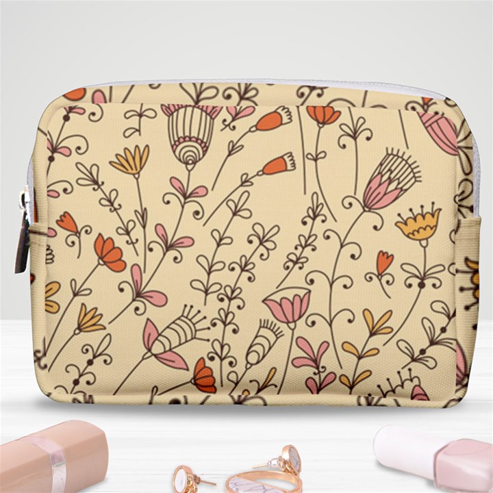 Seamless-pattern-with-different-flowers Make Up Pouch (Medium)