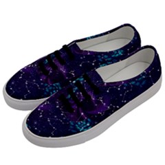 Realistic-night-sky-poster-with-constellations Men s Classic Low Top Sneakers by Pakemis