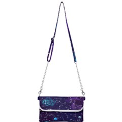 Realistic-night-sky-poster-with-constellations Mini Crossbody Handbag by Pakemis