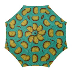 Taco-drawing-background-mexican-fast-food-pattern Golf Umbrellas by Pakemis