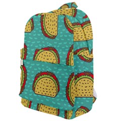 Taco-drawing-background-mexican-fast-food-pattern Classic Backpack by Pakemis