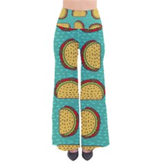 Taco-drawing-background-mexican-fast-food-pattern So Vintage Palazzo Pants by Pakemis