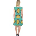 Taco-drawing-background-mexican-fast-food-pattern Capsleeve Midi Dress View2