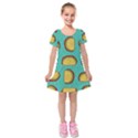 Taco-drawing-background-mexican-fast-food-pattern Kids  Short Sleeve Velvet Dress View1