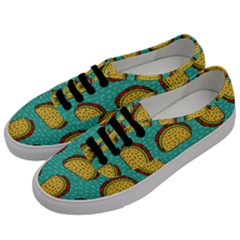 Taco-drawing-background-mexican-fast-food-pattern Men s Classic Low Top Sneakers by Pakemis