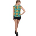 Taco-drawing-background-mexican-fast-food-pattern Bubble Hem Chiffon Tank Top View2