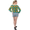 Taco-drawing-background-mexican-fast-food-pattern Banded Bottom Chiffon Top View2