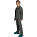 Damask-seamless-pattern Kids  Long Sleeve Velvet Pajamas Set View2