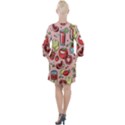 Tomato-seamless-pattern-juicy-tomatoes-food-sauce-ketchup-soup-paste-with-fresh-red-vegetables-backd Open Neck Shift Dress View2