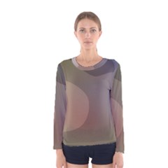 The Land 181 - Abstract Art Women s Long Sleeve Tee