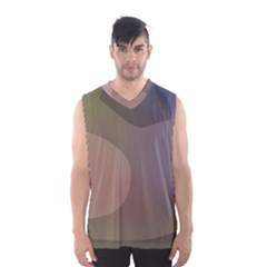 The Land 181 - Abstract Art Men s Basketball Tank Top by KorokStudios