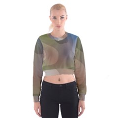 The Land 181 - Abstract Art Cropped Sweatshirt