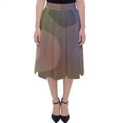 The Land 181 - Abstract Art Classic Midi Skirt by KorokStudios