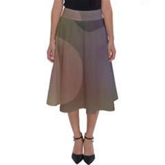 The Land 181 - Abstract Art Perfect Length Midi Skirt by KorokStudios