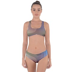 The Land 181 - Abstract Art Criss Cross Bikini Set by KorokStudios