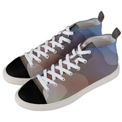 The Land 181 - Abstract Art Men s Mid-top Canvas Sneakers by KorokStudios