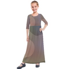 The Land 181 - Abstract Art Kids  Quarter Sleeve Maxi Dress by KorokStudios