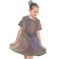 The Land 181 - Abstract Art Kids  Short Sleeve Shirt Dress by KorokStudios