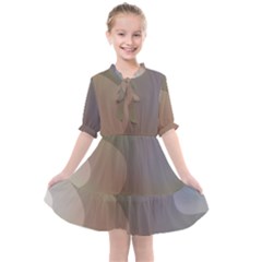 The Land 181 - Abstract Art Kids  All Frills Chiffon Dress by KorokStudios