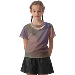 The Land 181 - Abstract Art Kids  Front Cut Tee by KorokStudios